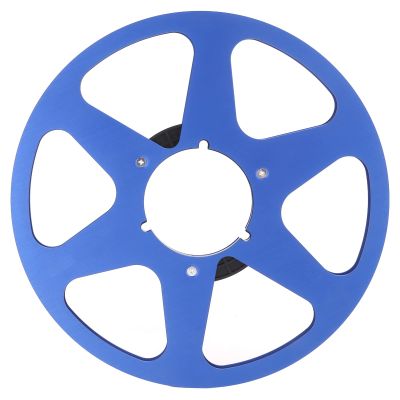1/4 10.5 Inch Empty Tape Reel, Aluminum Alloy Wear Reel, Low Noise Recording Tape Accessory, outstanding Replacement for Tape Recorder, with Anti Bending Flange for NAB (Blue)