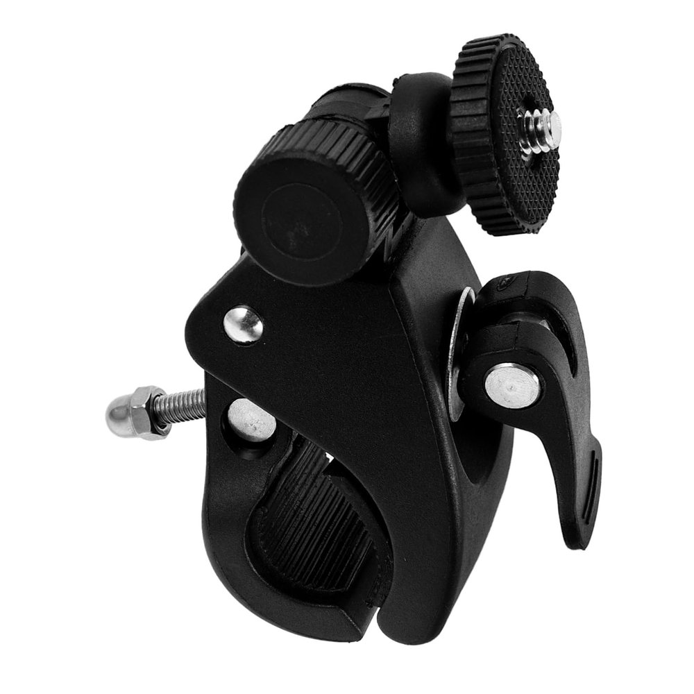 KALLORY Bicycle Action Camera Mount Bike Mount Handlebar Clamp for Sports Cameras