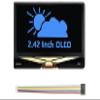 2.42 Inch OLED Display Module, 128x64 Pixels Blue SPI/I2C Screen for Arduino Raspberry Pi ESP32 STM32, SSD1309 Driver, 3.3V/5V Compatible view 1