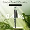 Camera Monopod, Aluminum Portable Compact Lightweight Travel Monopod with Carrying Bag, Walking Stick Handle, 6 Sections up to 61in, 10kg Load (Green) view 4