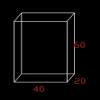 Acrylic Deep Water Tank Photography Special Display Cabinet Underwater Suspended Water Tank Smooth and Delicate (Color: Transparent)(40X20X60CM) view 2