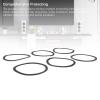10pcs Speaker Sealing Gasket, 130mm Replacement Car Speakers EVA Seal Ring, Shockproof, Anti Slip, Noise Reduction Speaker Seal Pad Washer view 4