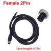 2M GX12 2/3/4/5/6Pin Male/Female Extension Cable M12 Video And Audio Connector For Camera(2Pin female) view 2