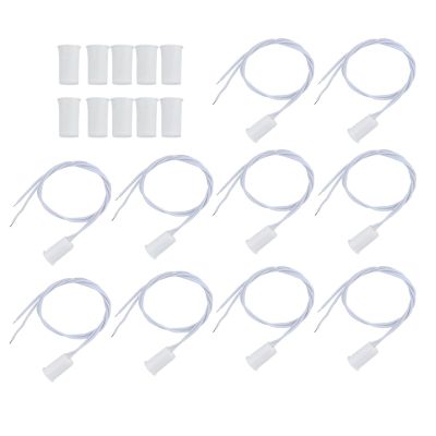 White Recessed Wired Security Window Door Contact Sensor Alarm Magnetic Reed Switch, 10PCS