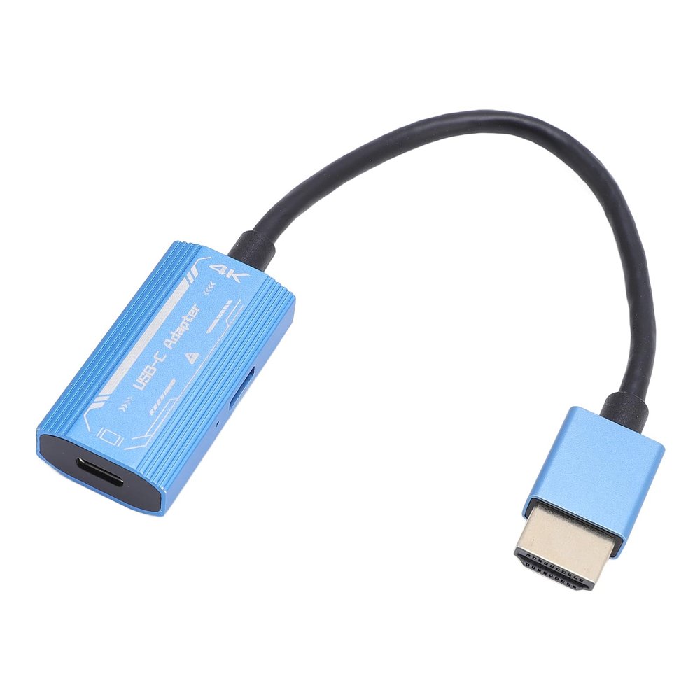 HDMI to USB C Adapter 4K 60Hz PD 100W for AR Glasses, Laptop, USB C Projectors, Plug and Play Aluminum Bidirectional Converter