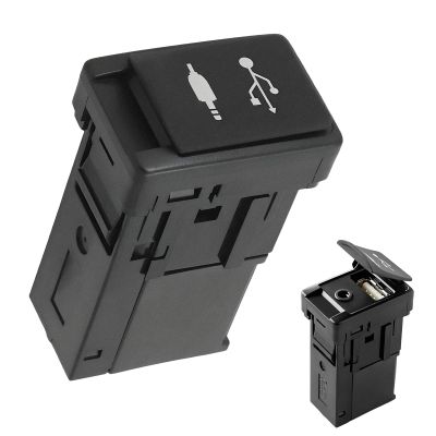 AUX USB Port Adapter Jack for Toyota Yaris, for Highlander, for TACOMA 2014-2018, for Corolla, for Land for Cruiser, for CAMRY, for AVALON for SIENNA 2014-2017 86190-0E090 Car Audio AUX+USB Socket