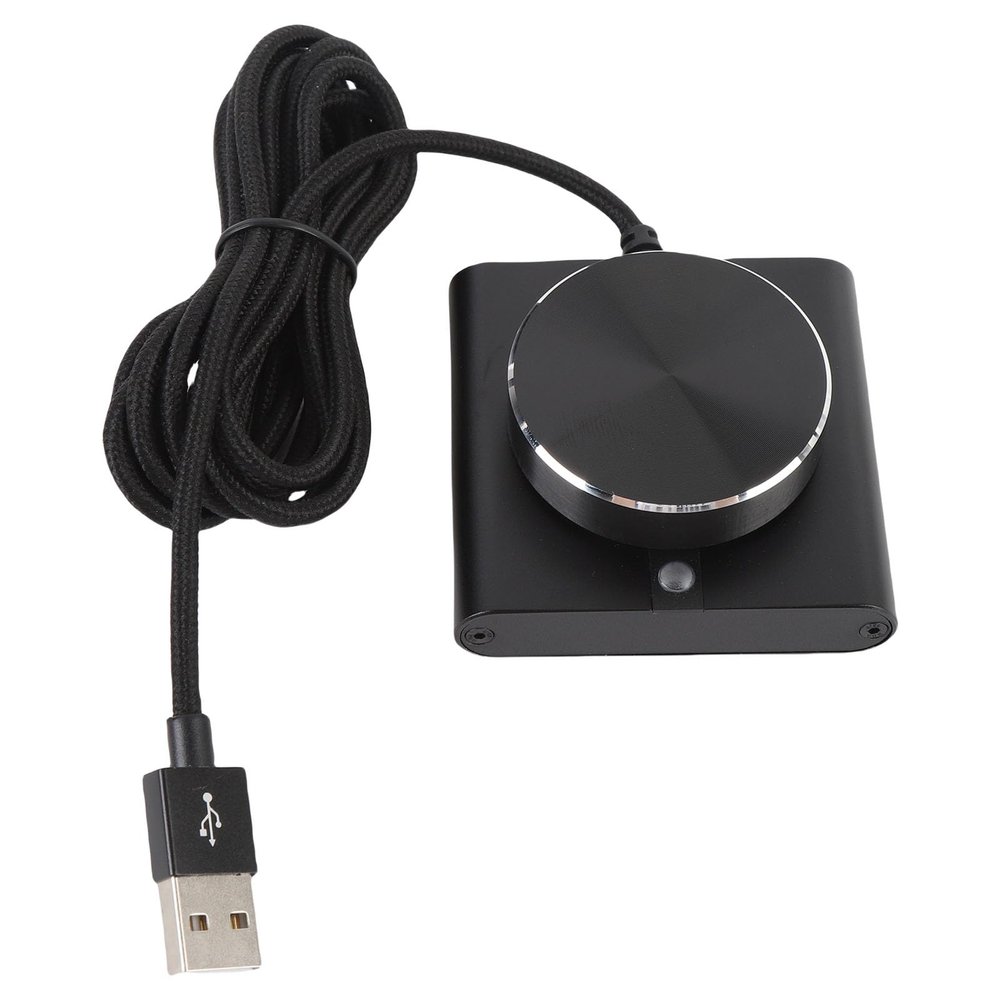 Dpofirs USB Volume Control Knob for PC, External Media Adjustment Controller with 360 Degree Rotatable Knob, 1 Key Mute, Plug and Play, Compatible with 7 8 10 11 Vista,
