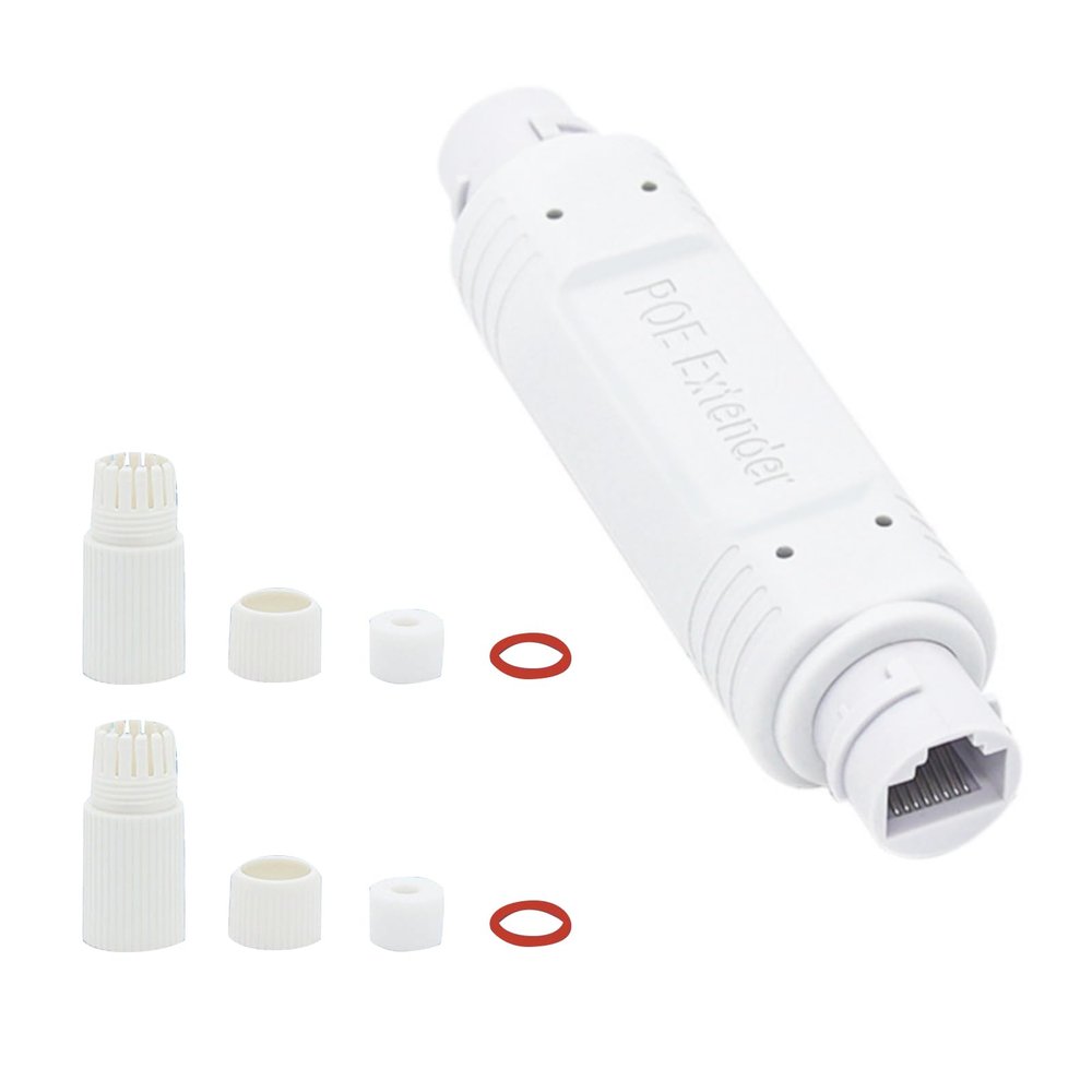 IEEE 802.3af/at Waterproof PoE Extender, 1 Port Waterproof PoE Repeater 100mbps Universal