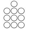 10pcs Speaker Sealing Gasket, Replacement Car Speakers EVA Seal Ring, Shockproof, Anti Slip, Noise Reduction Speaker Seal Pad Washer view 1