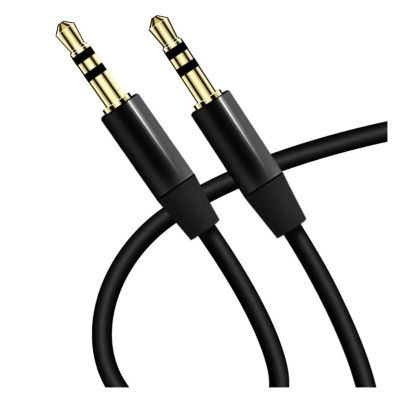 ACGTUY 3.5mm Ja-ck Audio Extension Cable Gold Plated Colorful 3.5 Mm Jacks Wire Tinned Copper AUX Cable Audio Cable Car(Black)