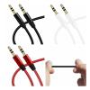 ACGTUY 3.5mm Ja-ck Audio Extension Cable Gold Plated Colorful 3.5 Mm Jacks Wire Tinned Copper AUX Cable Audio Cable Car(Black) view 3