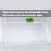 Highly Transparent Acrylic Display Box Storage Box Tray HD Water Droplet Tank, Transparent Water Tank for Shallow Water Shooting(40x40x10cm) view 3