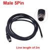 2M GX12 2/3/4/5/6Pin Male/Female Extension Cable M12 Video And Audio Connector For Camera(5Pin male) view 2