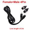 2M GX12 2/3/4/5/6Pin Male/Female Extension Cable M12 Video And Audio Connector For Camera(4Pin female male) view 2