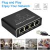 Ethernet Splitter 1 to 4 1000Mbps, RJ45 Gigabit Ethernet Splitter LAN Internet Extension Connector view 2