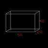 Acrylic Deep Water Tank Photography Special Display Cabinet Underwater Suspended Water Tank Smooth and Delicate (Color: Transparent)(50X20X40CM) view 2