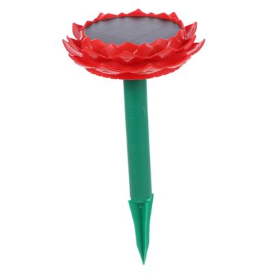 FELTECHELECTR Lotus Shaped Solar Powered Speaker for Outdoor Music Player with Buddha Songs Lightweight and Design for Garden