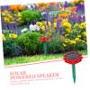 FELTECHELECTR Lotus Shaped Solar Powered Speaker for Outdoor Music Player with Buddha Songs Lightweight and Design for Garden view 3