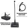 Capacitive Desktop Wired Conference Gooseneck Microphone, Micrfono De Podium Heart Shape Directivity, Metal Goose Pipe, Condenser Micropnes For Reducing Surround Sound Reflection, Aa X 2 Operated view 2