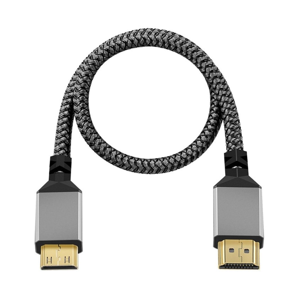 ACGTUY Nylon HDMI to HDMI Cable HDMI2.0 MINIHDMI Male A Male 4K 60HZ HD 1080P Adapter Converter 1M 2M 300cm 5M 10M Wire TV Camera(3M)