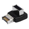 AoQhir USB 3.2 Type-E 90 Degree Front Panel Socket, Vertical USB C Header Adapter Converter for Computer Motherboard (PH74B) view 1