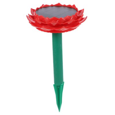 KONTONTY Lotus Shaped Solar Powered Music Box Speaker for Outdoor Use Buddha Songs Player with Sound Lightweight and Durable Design for Garden and Patio