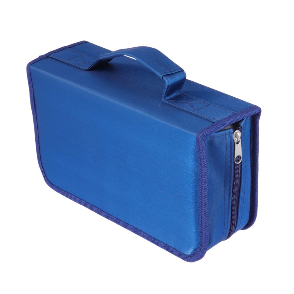 ERINGOGO 128-piece Cd Storage Pouch Mercerized Cloth Cd Bag Handheld DVD Case Bags Holders