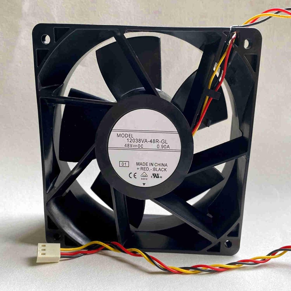 12038VA-48R-GL DC 48V 0.90A 120x120x38mm 3-Wire Cooling Fan