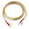 ACGTUY HiFi Silver-Plated Cable High-end 6N OFC Wire Compatible with The Amplifier Hi-fi Systems Y Plug Banana Plug Cable(1pcs-Banana to Y,3m) view 1