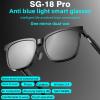 Boannice Fashion Tech Smart Glasses, Wireless Bluetooth 5.4 Audio Sunglasses, 98% UV Protection & Blue Light Filter, 8H HiFi Sound with Air Conduction, IPX4 for Outdoor/Travel view 2