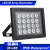 Aluminum Housing Night Light, Breitwinkel Infrared Light with Array LEDs Aluminum Housing Automatic IR Shutdown 40m Night for IP Camera CCTV Monitoring view 2