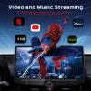 10 Inch Single DIN Car Stereo with QLED Touchscreen, Wireless Apple CarPlay & Android Auto Radio, Supports YouTube, Netflix, TikTok, 240W Audio, 32GB Storage, GPS Navigation & Bluetooth view 4