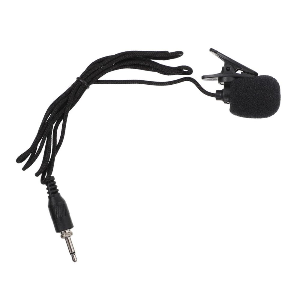 Kisangel Lavalier Lapel Microphone Threaded Connection for Recording Compatible Smartphones and Laptops Portable Clip Mic for Interviews and Videos