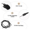 Kisangel Lavalier Lapel Microphone Threaded Connection for Recording Compatible Smartphones and Laptops Portable Clip Mic for Interviews and Videos view 3