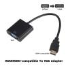 ACGTUY 1080P HDMI-Compatible to Adapter Converter Cable HDMI Male to Famale Digital Analog Converter Compatible with The Tablet PC TV(Black) view 2