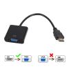 ACGTUY 1080P HDMI-Compatible to Adapter Converter Cable HDMI Male to Famale Digital Analog Converter Compatible with The Tablet PC TV(Black) view 3