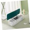 Artibetter 4pcs Box Cover Desktop Cord Organizer for Neat Storage of Cables and Compact Design Multi-Compartment Organizer for Green view 4