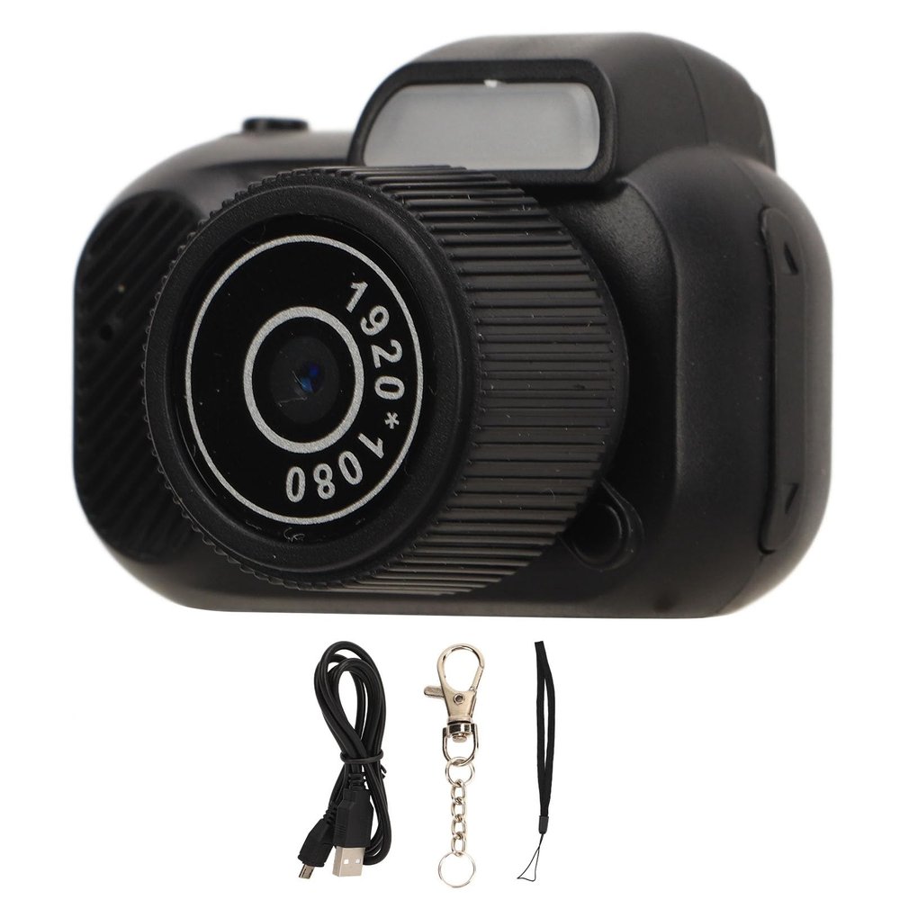 Action Camera for Children, 1080P HD Video Camera for Travel Holiday Gifts, with 0.96 Inch Screen, Simple Recording Time and 100