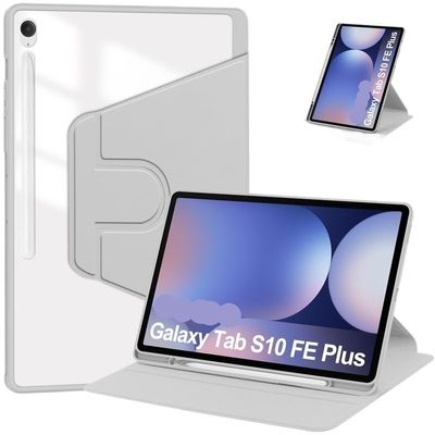360 Rotation Tablet Cover Suitable for Samsung Galaxy Tab S10 FE Plus SM-X620 13.1" 2025 PU Leather Case with Pen Holder