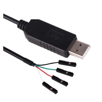 LINGQE USB Serial Cable RS232 Converter 2.54mm Terminal 4 Pins F1T-D2I 4P Adapter 1.8M