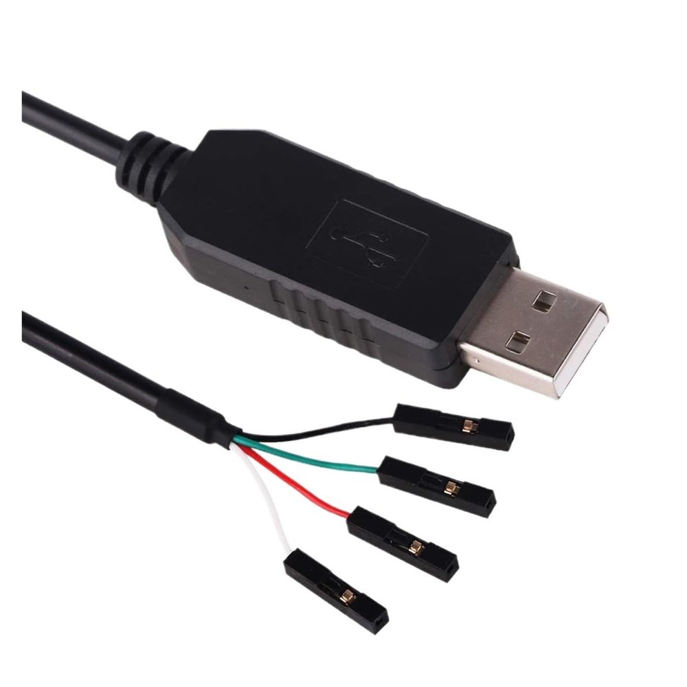 LINGQE USB Serial Cable RS232 Converter 2.54mm Terminal 4 Pins F1T-D2I 4P Adapter 1.8M