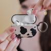 VELVET CAVIAR Compatible with AirPods 4 Case with Keychain - Cute Protective Hard 4th Generation Cases for Women - Cow Print view 3