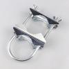 AsrMyjcx U Bolt Pipe Mount Antenna Mast Clamp V Jaw Block Bracket Outside Radio Antenna for Outdoor Antenna Antenna Clip Mount Holder view 3