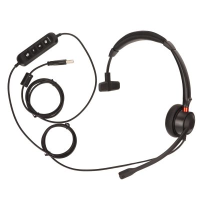 Call Center Headset H660 USB ENC, Single Ear Customer Service Headphone, Active Noise Cancellation, Ultra Lightweight Design, for Office with USB Interface, Volume Adjustment,