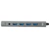 12 in 1 Docking Station with Type C, VGA, RJ 45, PD, USB 3.0/2.0 Ports, 4K Output, and Memory Card Readers Aluminum Alloy Material view 3