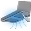 ARTIBETTER Foldable Aluminum Alloy Stand Lightweight Slip Shelf for Improved Airflow Portable Riser for Desk Use Finish view 4