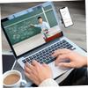 Angoily Magnetic Foldable Phone Holder for Laptop Desk Stand Clip Side Mount for Laptop Monitor view 4