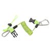 Yosoo Diving Hook Spring Rope Stainless Steel Quick Installation ToolFree Anti Lost Rope for Diving Equipment, Outdoor Activities (Blue) (Purple) (Green) view 4