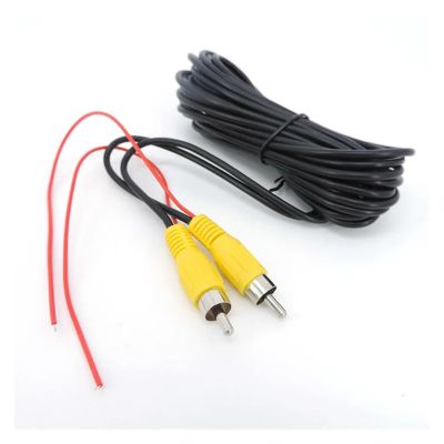 ACGTUY 6/10/15M R/CA Video Cable Compatible with The Car Rear View Reverse Camera AV Extension Wire Adapter Compatible with The Backup Car Multimedia M>oni>tor E1(10m)
