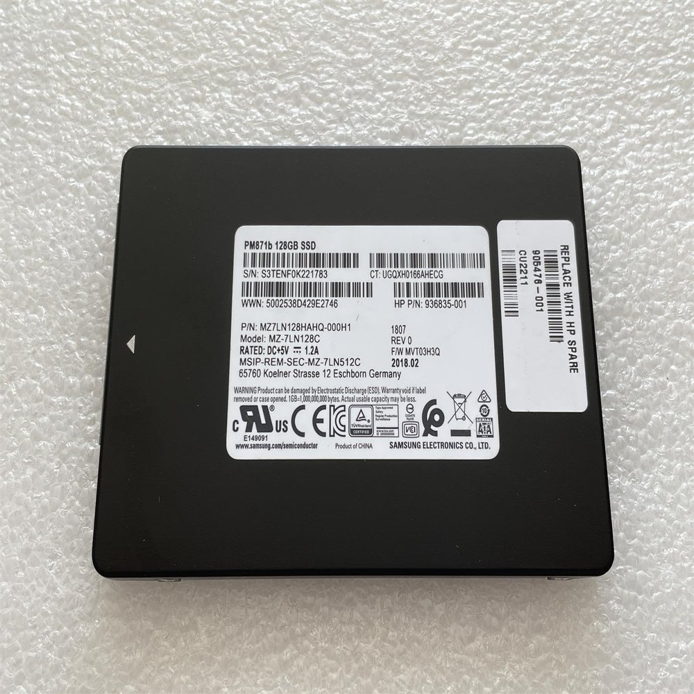 For Samsung 905476-001 PM871b h p 128GB SSD Solid State Drive 2.5 inch SATA
